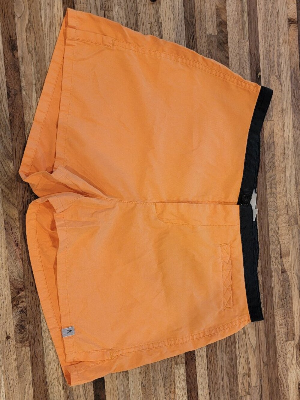 Royal Robbins Orange/Black Button-fly Board Shorts 2" Inseam